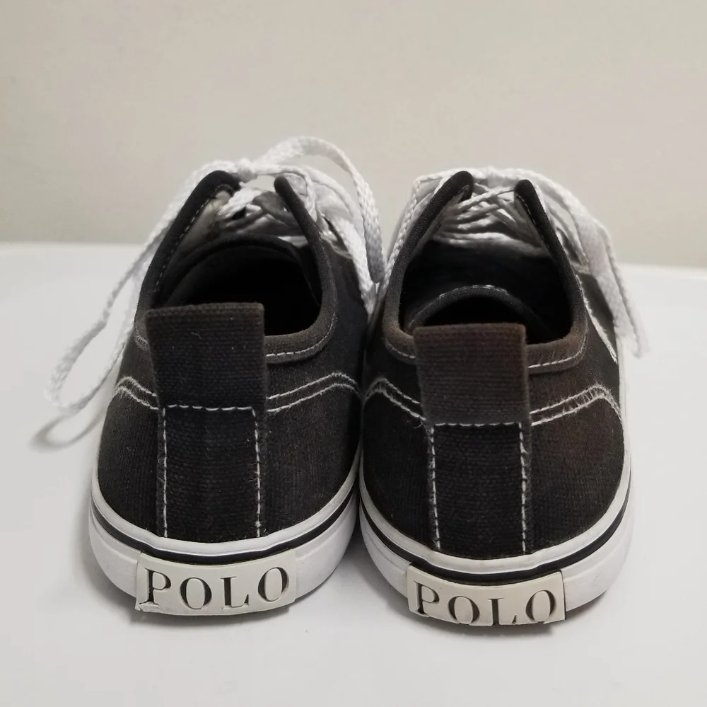 Polo Ralph Lauren CARLIN Low Top Sneaker Child 3 Black/white